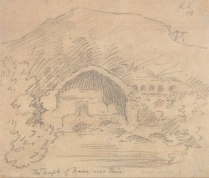 De Tempel van Diana bij Baia door John Robert Cozens